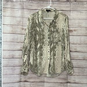 Dear John Snake Print Top